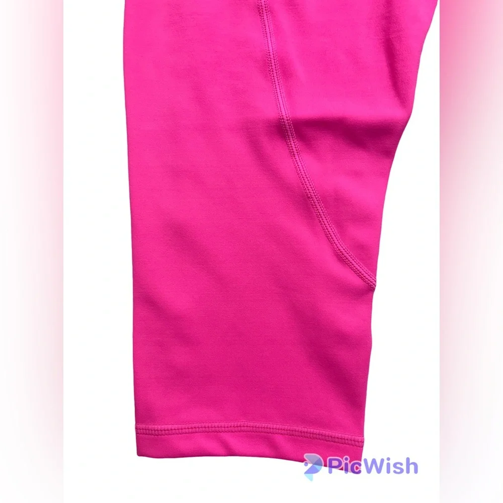 Pink Zipper Pocket Light n Tight Hi Rise Crop 17” (6-8) ZYIA NWT 791 - Picture 11 of 14